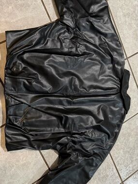 Soera Women’s Black Faux Leather Jacket